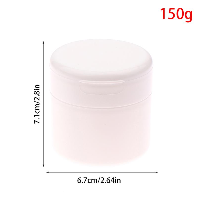 100/150G Flip Cover With Spoon Refillable Bottles Empty Makeup Jar Pot Travel Face Cream Lotion Cosmetic Cotton Pad Container