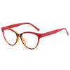 Triangular cat eye color matching flat mirror new glasses frame personalized ins concave shape European and American street shot glasses frame