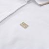 Emporio Armani Ss24 Solid Logo Plaque Polo Collar Short Sleeve Dress Women Dresses White 3DTA56-TJ9DZ-1100