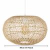 JOYINLED Chinese Handmade Woven Natural Rattan Pendant Lamp Living Room Restaurant Hotel Homestay Bedroom Led Chandelier 40CM