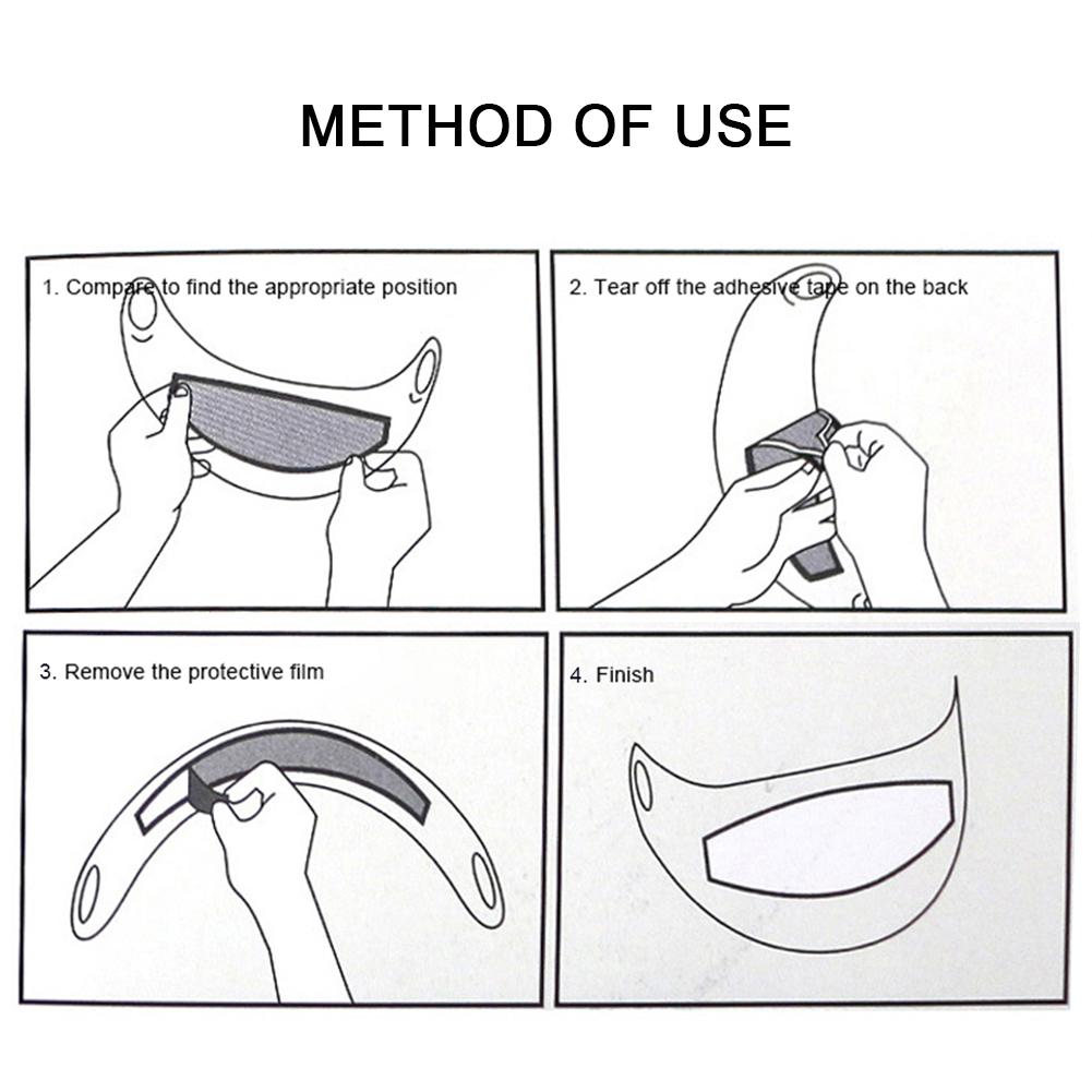 Helmet Clear Anti-Fog Patch Film Universal Lens Film For Motorcycle Visor Shield Fog Resistant Moto Racing Accessories