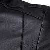 Fashion Men  Winter Warm Casual Leather Zipper Long Sleeve Jacket Coat Top