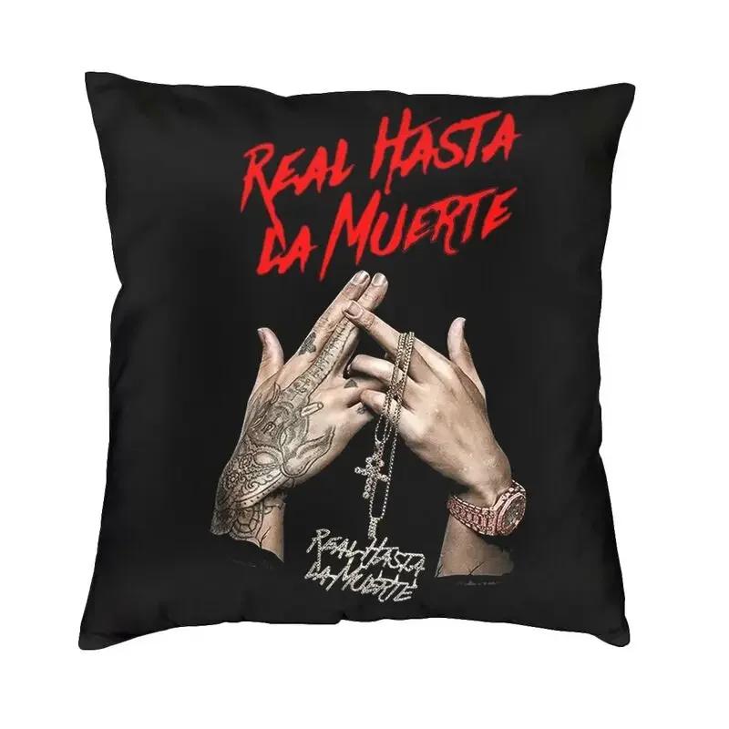 Anuel AA Rapper Latin Urban Music Kissenbezug Dekor Zuhause Luxus Stuhlkissen Quadratischer Kissenbezug