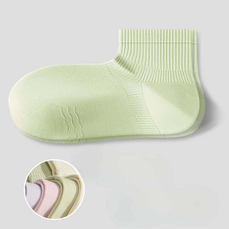 Right-angle Socks for Women, Spring and Summer, Thin Pure Cotton Short Socks, Mesh Breathable, White Boneless Socks