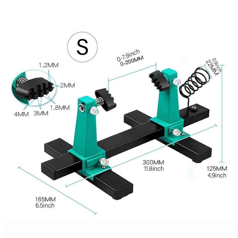 Adjustable Circuit Board Holder, 360 Degrees Rotated, Soldering Helping Hands for Clamping PCB, Desoldering