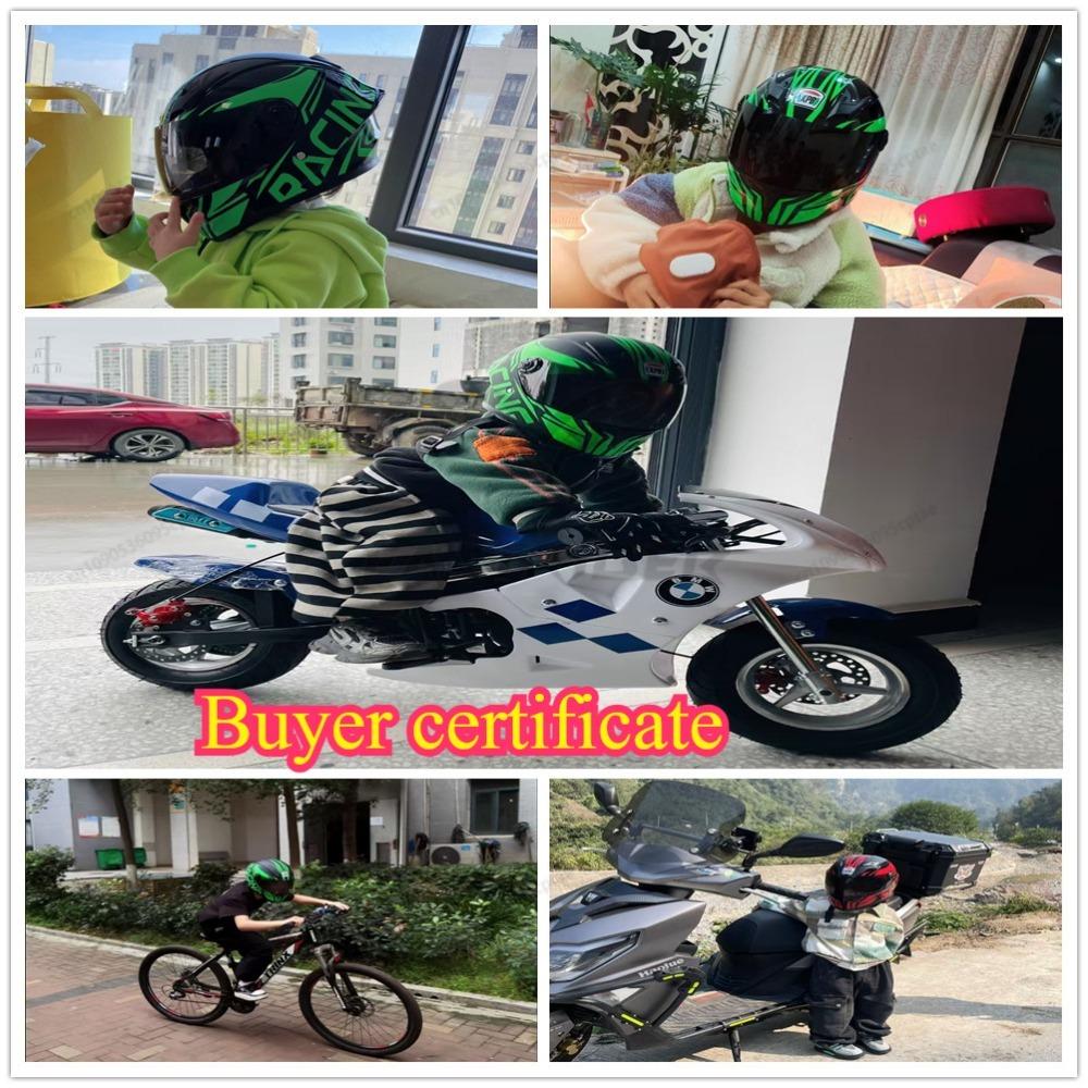 New Children's Motorcycle Helmet Safety Full-face Helmet Mountain Bike ATV Full-face Helmet Four-season Outdoor Sports Riding