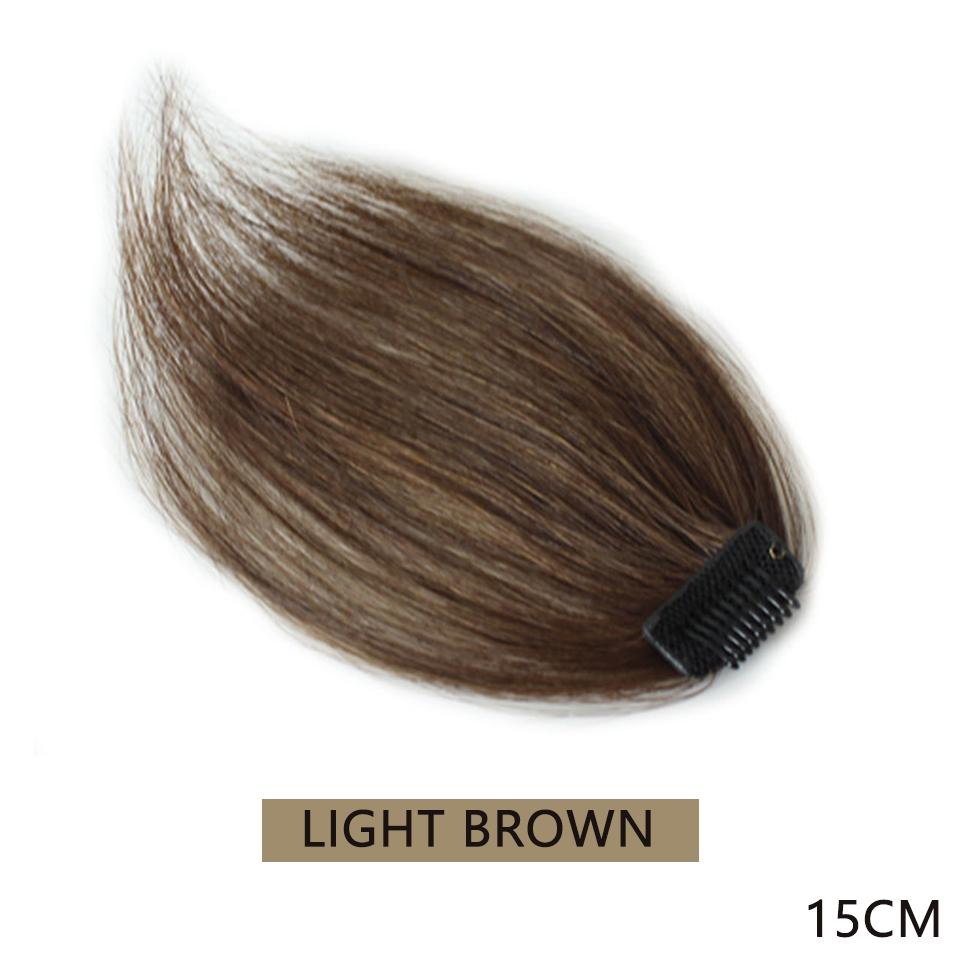 Fluffy Invisible Seamless Hair Pads Women Clip In Hair Extension Lining Of Natural Hair Top Side Cover Hair Piece Synthetic Pads