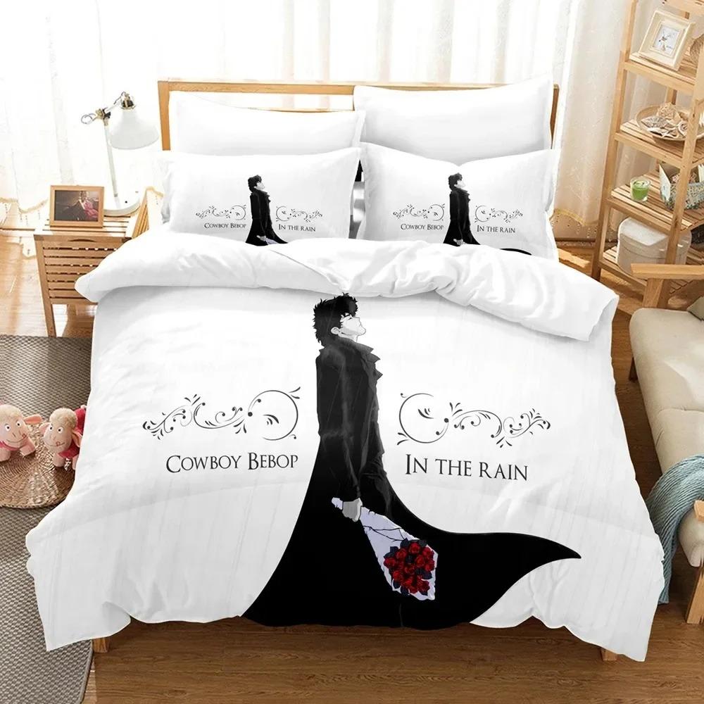 Cool Anime C-Cowboy Bebop Duvet Cover Pillowcase Bedding Set Adult Boy Girl Bedroom Decoration Children Single Double Large