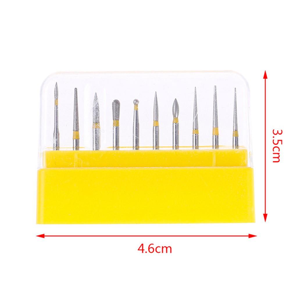 10Pcs of Dental  Bur High Speed FG-105 Ceramic / Polishing Drill