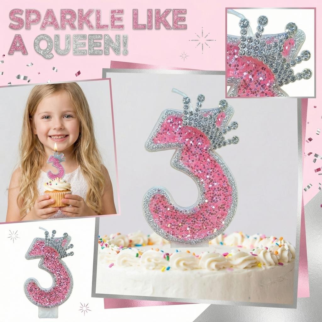 Fashion Cartoon Creative Birthday Candles Party Digital Candles