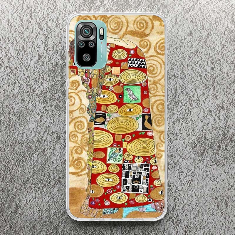 Kiss by Gustav Klimt Desig Phone Case For Xiaomi Redmi Note 14 13 12S 12 10 10S 11 11S 11E Pro Plus 11T 14Pro Soft Silicone Shel