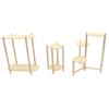 1/12 Dollhouse Mini Succulent Plant Storage Rack Display Storage Shelf Modern Style Doll House Furniture Ornaments Toys