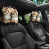 Washable Headrest Protector 2Pcs Cute Cat Car Covers, Breathable Auto Seat Funny Expressions Accessories Protectors, Stretchy Universal Interior