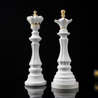 NORTHEUINS – Figurine d'échecs internationale rétro en résine, pour intérieur, Sculpture de chevalier roi, décoration de maison, de bureau, de salon
