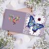 12pcs Diamond Paper Cards Christmas Embroidery Kit 5D DIY Diamond Painting Christmas Postcards Handmade for Birthday Festival