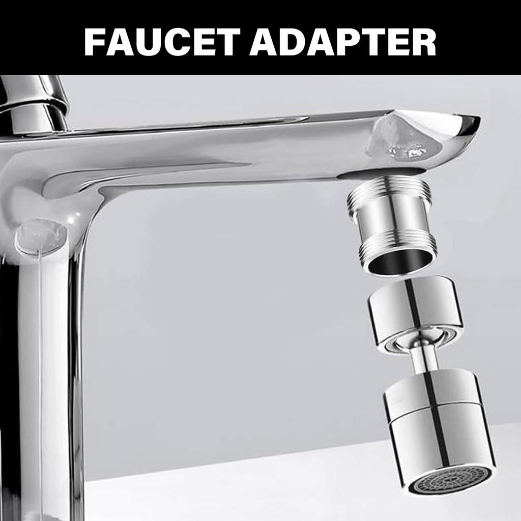 2Pcs Male/Female Faucet Adapter Kitchen Tap Aerator Connector Water Hoses Adapter Tap Fitting Connector Easy To Install