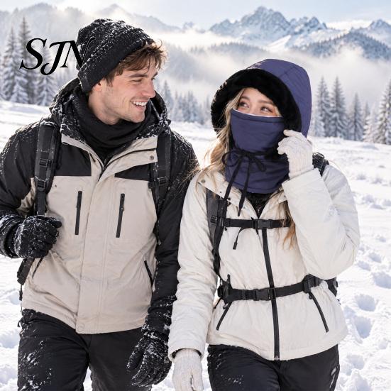 Hiking Face Cover Unisex Windproof Balaclava, Winter Ski Mask Neck Warmer, Cycling Warmer Fleece Lined Hat for Men Women Skiing Cold Weather