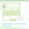 Floral Language Tape Series Acrylic Photo Frames for 3 Inch Anime Card Display Kpop Photocard Storage with Holder Wholesales New