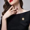 Fashion Dress Brooch Pin  Sun Metal Women Brooch  New Accessories Jewelry For Lady Gold Brooches Pins Clothing Gift