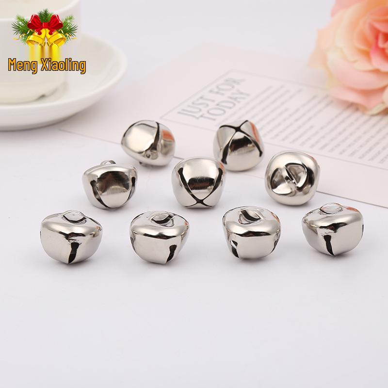 Creative DIY Metal Cross Jingle Bells Keychain Accessories - Christmas Decoration 0.6-2cm