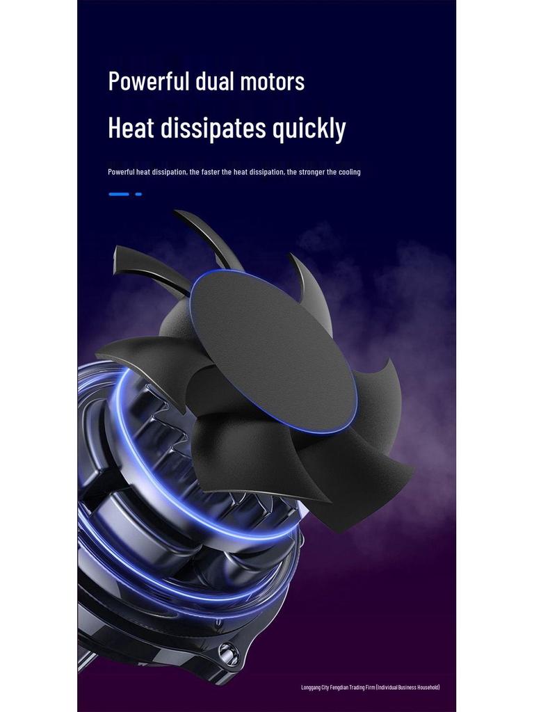 Semiconductor Phone Cooler & Magnetic Tripod with Dual Fill Lights for Streaming