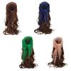 Versatile Pearl Tassel Rhinestone Square Scarf Lace Trim Hair Wrap Full Sky Star Headwrap Solid Color Breathable Fabric Scarf