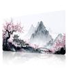 Ink Cherry Blossom Mouse Pad Office Non Slip Extended Mouse Pad 900x400x3mm