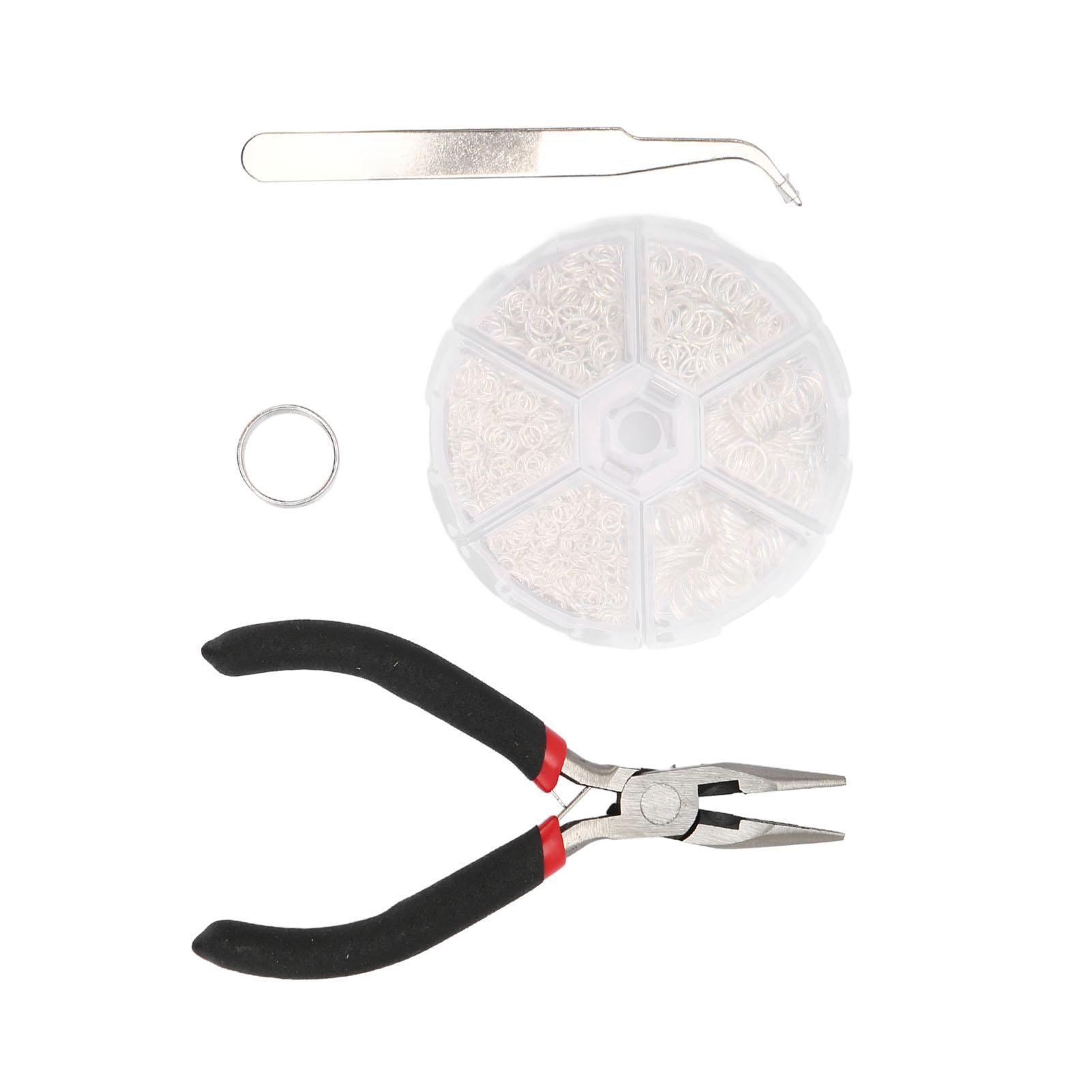 

s Assorted Size Smoothing Colorfast Sturdy Alloy Steel Jewelry Making s with Pli s Tweez s for Craft