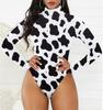 Women's Sexy Slim-Fit High Neck Bodysuit - 13 Colors, Long Sleeve, Solid Color, Winter Jumpsuit