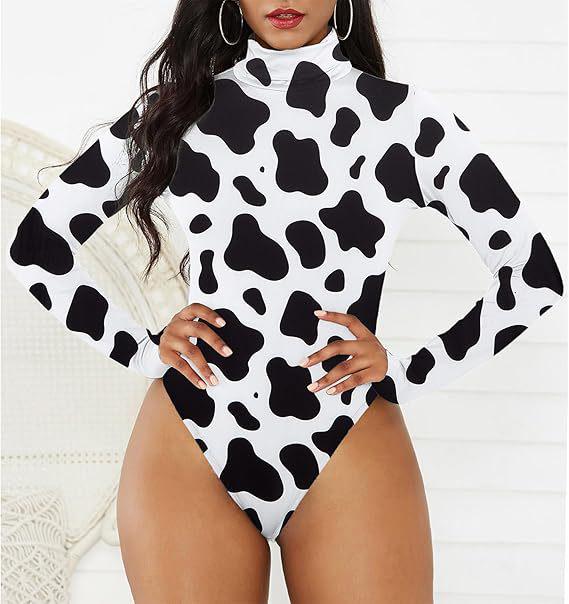Women's Sexy Slim-Fit High Neck Bodysuit - 13 Colors, Long Sleeve, Solid Color, Winter Jumpsuit