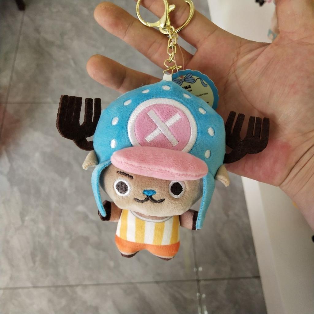 10CM One Piece Plush Doll Toys Cute Luffy Chopper Sanji Zoro One Piece Pendant Figures Favorites By Followers