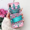 For Huawei Y5 (2019) Phone Case Y5 2019 AMN-LX9 Elegant Floral Cat Painted Soft Silicone Transparent TPU Cases