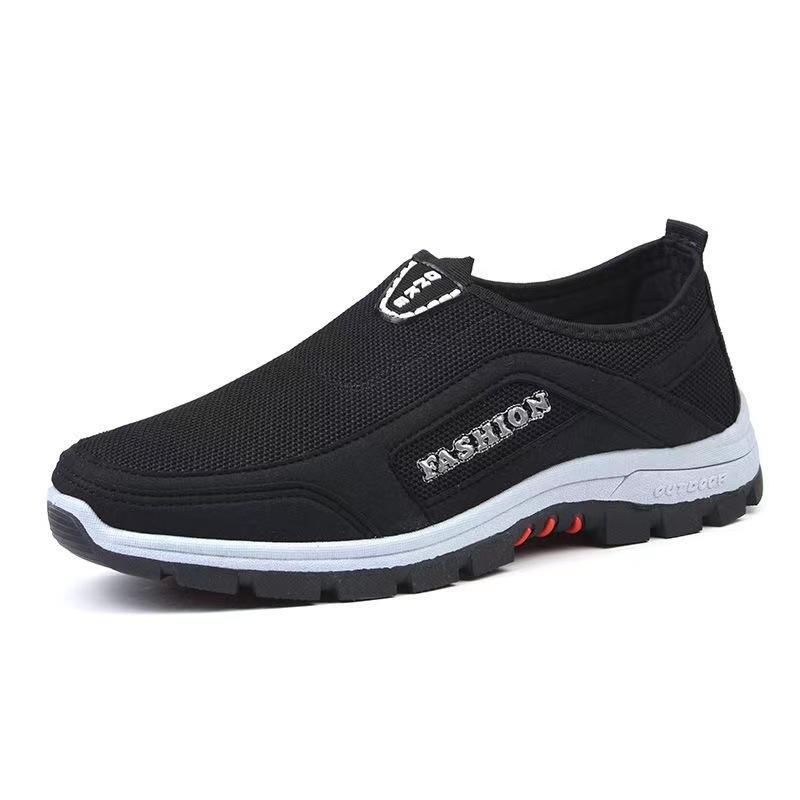 Summer Men Casual Shoes Mesh Water Sneakers Men Outdoor Climbing Hiking Shoes Trainers Breathable Slip-On Loafers Men Zapatillas 39