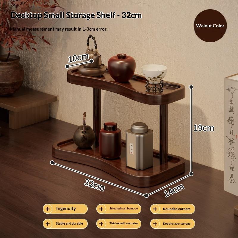 

3 Tier Bamboo Display Shelf, Tiered Countertop Organizer for Cosmetics Perfume Jewelry, Step Vanity Storage Rack for Bedroom