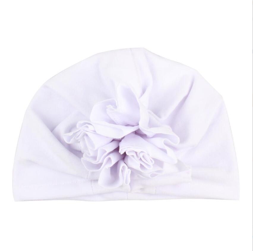 Newborn Baby Toddler Cotton Hat Baby Girl Knotted Hat Cute Donut Soft Turban Flower Head Cap