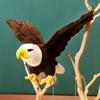 60/90cm Simulation Eagle Plush Doll Lifelike White Head Big Wings Bird Plush Toy Home Decoration Birthday Gift For Boys