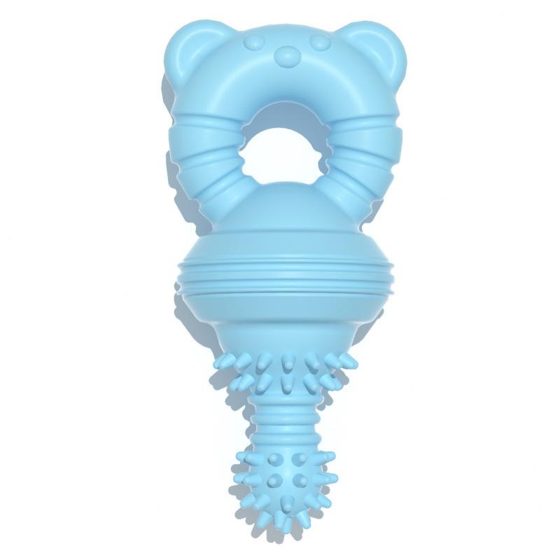 

New Pet Toy Packet-shaped Dog Toy, Durable Teething Ball and Teething Stick Set Medium синий