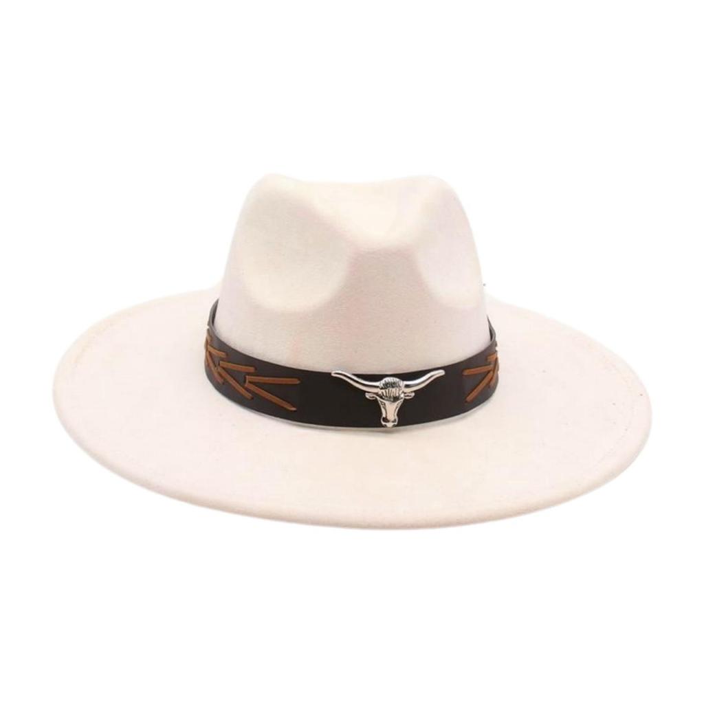 Grassland Ethnic Style Dance Sunscreen Travel Shooting Big Eaves Hat Men'S And Women'S High-End Flat-Brimmed Top Hat