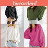 Pamuksu Hissettiren Kumaşlı ve Vintage Tarzlı Kadınlar İçin Uzun Kollu Sokak Giyim Sweatshirt