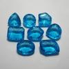 Natural Blue Topaz Pendant Size 500 Ct Mix Shape Ring Size Verified Gemstone p-224.-k