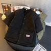 Men's American Style Winter Gourd Pattern Thickened Short Sleeve Cotton Padded Jacket