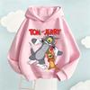 2026 New Autumn Boys Girls Hoodies Cartoon Print Children's Tom Jerry  Autumn Winter Long Sleeve Sweatshirt Cute Girls Hoodies