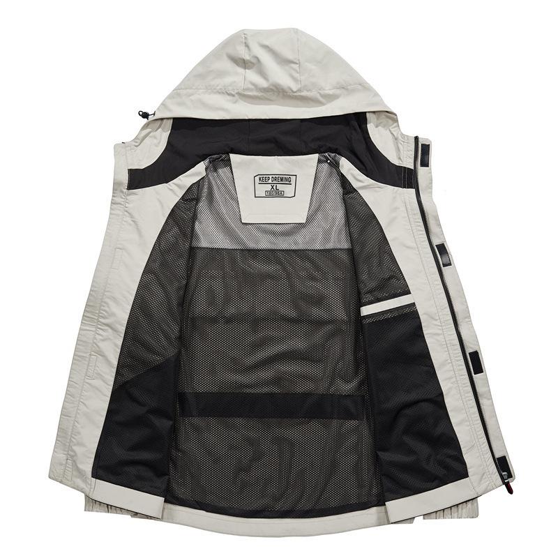 Spring New Men's Jacket Korean Version of Casual Hooded Large Size Loose Jacket