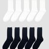 Biarritz Socks [5set] Four Seasons Daily Mid-calf Crew Socks, High-teen Barbie, 2 Colors