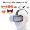 Facial Interface Face Pad for Meta Quest 3 Headset Accessories VR Face Cushion Pad Cover Fitness Facial Interface Foam Replacement