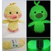 2mm Glowing Cotton Yarn for Handmade Hat Crochet Thread Supplies Knitting Yarn