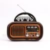 Vintage Solar Portable Multifunctional Three-band Radio Card Radio Bluetooth Speakers