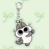 Cartoon Acrylic Keychain Whimsical Siamese Cat Design Animal Shaped Keyring With Lobster Clasp Cute Cat Pendent For Decoration