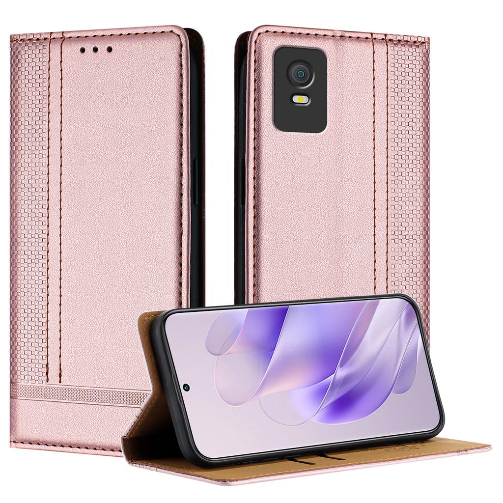 Litchi Grain Emboss Leather Book Case for TCL Series,TCL 305,TCL 306,TCL 30 SE,TCL 30 5G,TCL 30+,TCL 30,TCL 30 XE 5G,TCL 303,TCL Stylus,TCL 20 R 5G...