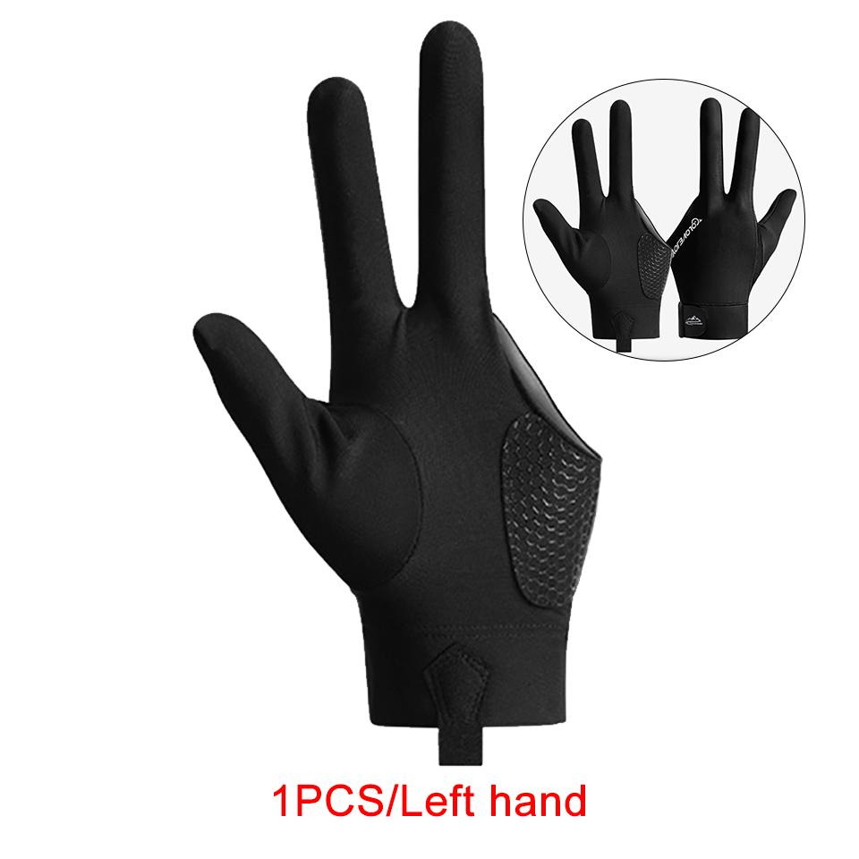 1Pcs Billiard Gloves Three-Finger Touch Screen Silicone Anti-Slip Wear-Resistant Breathable And Quick-Drying Pressurized Gloves
